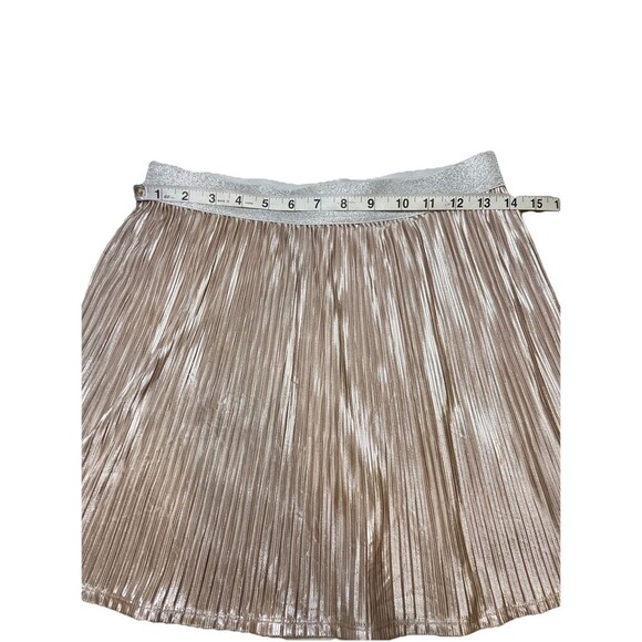 Belle du Jour Elastic Waist Metallic Micro Pleated Mini Skirt Women XL‎ - Picture 3 of 9